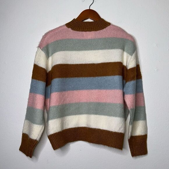 A Collective Story Stripe Pullover Sweater Size Medium - Picture 2 of 8